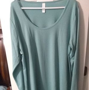 LuLaRoe 3x Lynnae Solid Teal/Aqua NWT
